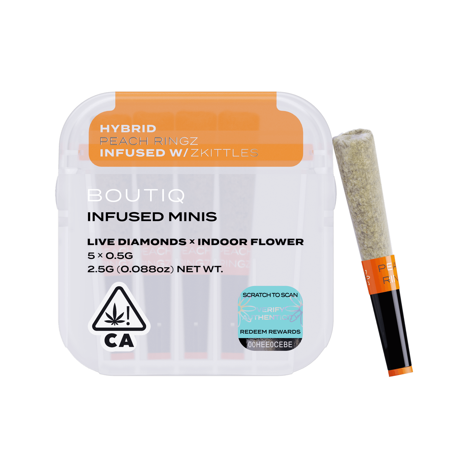 Boutiq Snack Pack – Peach Ringz Infused With Zkittles