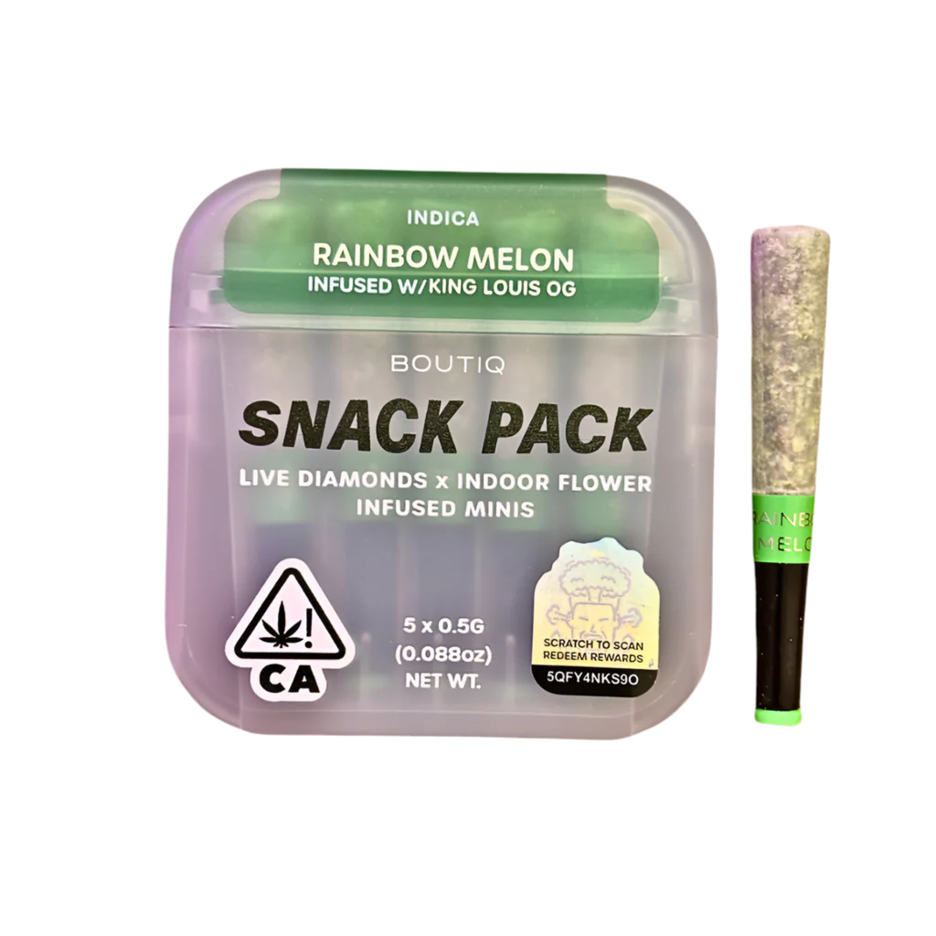 Boutiq Snack Pack – Rainbow Melon Infused With King Louis OG