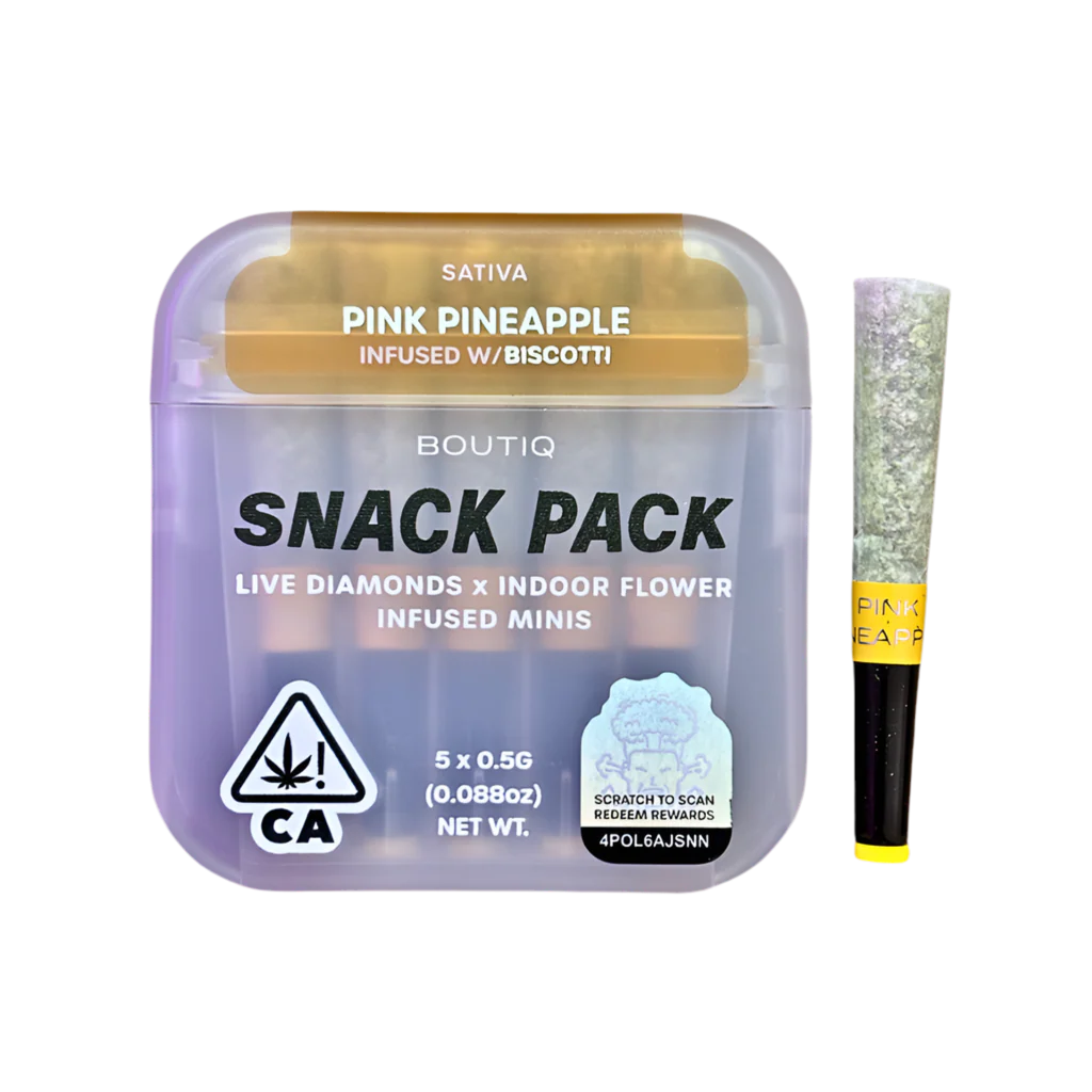 Boutiq Snack Pack – Pink Pineapple Infused With Biscotti