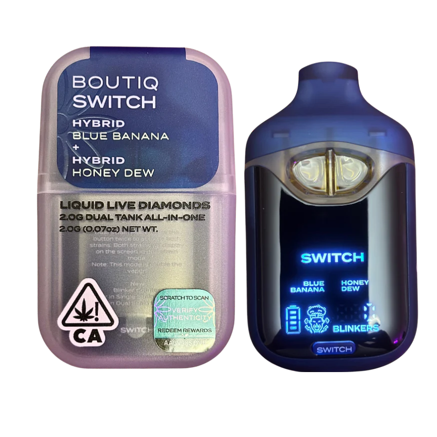 Boutiq Switch V4 – Blue Banana X Honey Dew 2G Dual Tank