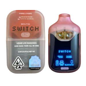 Boutiq Switch V4 Glow – Peach Kush X Tangie Mango 2G Dual Tank