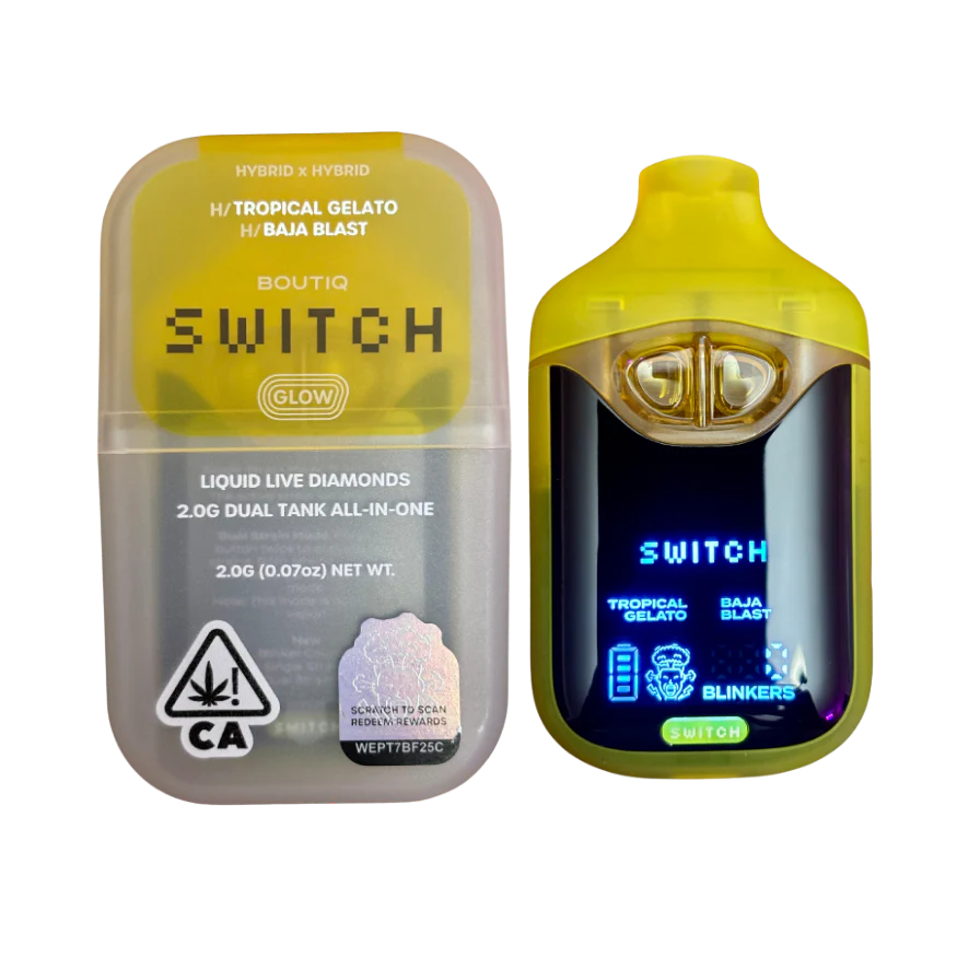 Boutiq Switch V4 Glow – Tropical Gelato X Baja Blast 2G Dual Tank