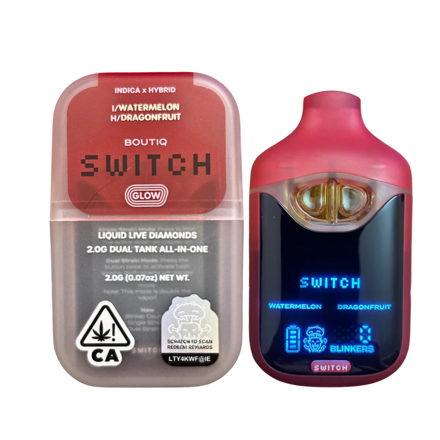 Boutiq Switch V4 Glow – Watermelon X Dragonfruit 2G Dual Tank