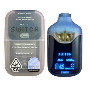 Boutiq Switch V4 Glow – Arctic Frost X Cookie Monster 2G Dual Tank