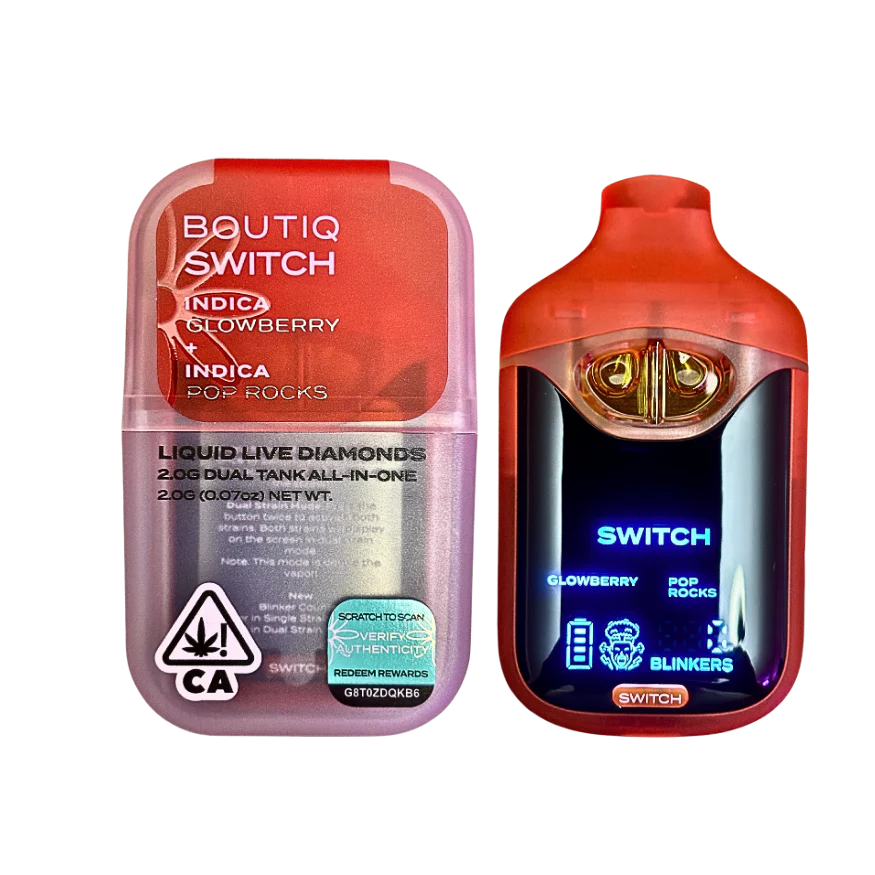 Boutiq Switch V4 - Glowberry X Pop Rocks 2G Dual Tank