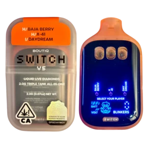 Boutiq Switch V5 – Baja Berry (Hybrid ) X X-41 (Hybrid) X Daydream (Indica)