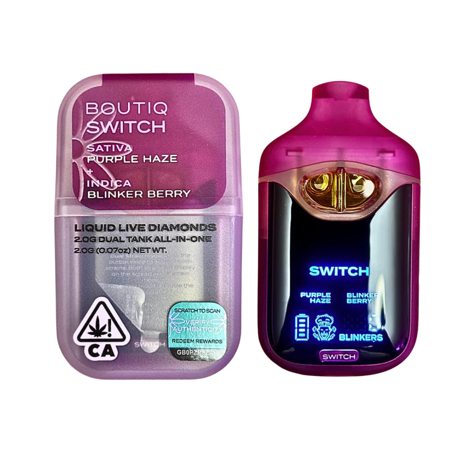 Boutiq Switch V4 - Purple Haze X Blinker Berry 2G Dual Tank