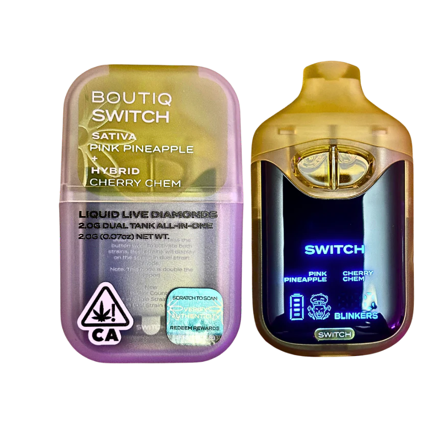 Boutiq Switch V4 - Pink Pineapple X Cherry Chem 2G Dual Tank