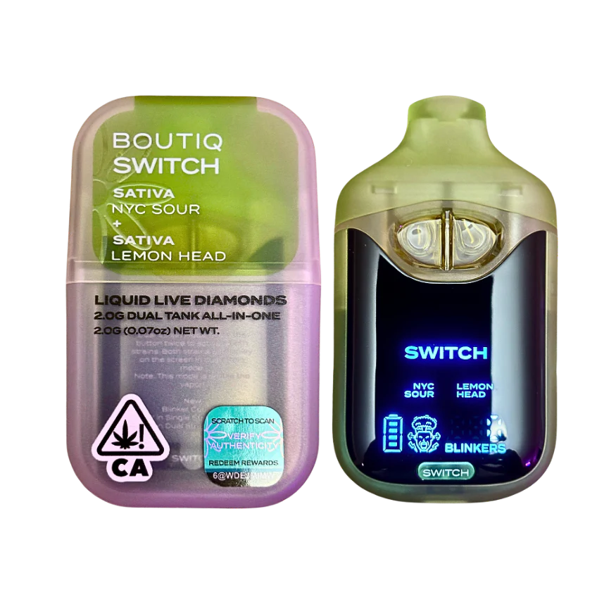 Boutiq Switch V4 - NYC Sour X Lemon Head 2G Dual Tank