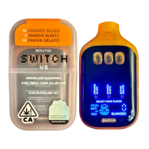 Boutiq Switch V5 – Orange Slush (Sativa) X Mago Runtz (Indica) X Guava Gelato(Hybry)