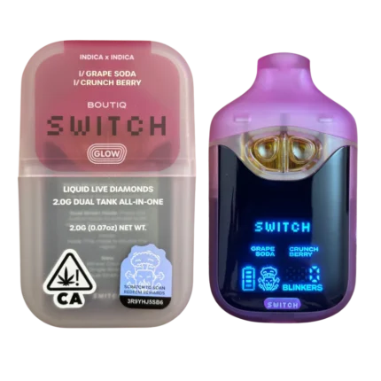 Boutiq Switch V4 Glow – Grape Soda X Crunch Berry 2G Dual Tank